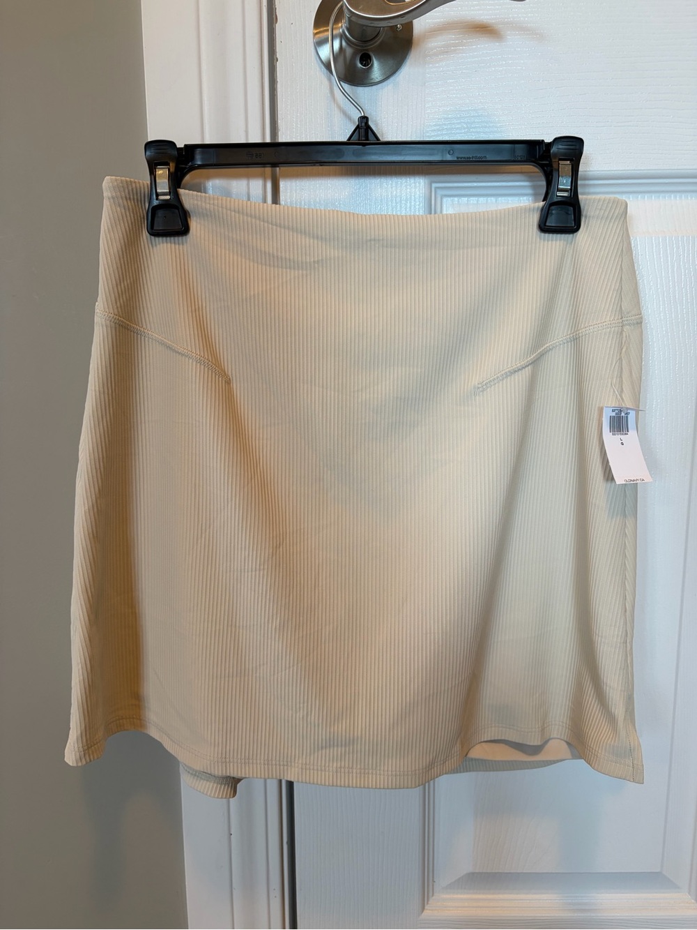 Ribbed Athletic A-Line Skirt